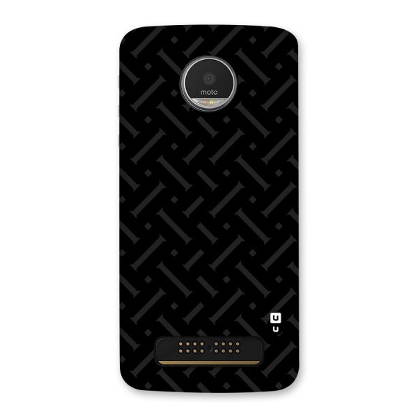 Classic Pipes Pattern Back Case for Moto Z Play