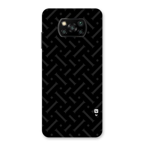 Classic Pipes Pattern Back Case for Poco X3