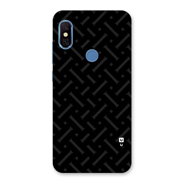 Classic Pipes Pattern Back Case for Redmi Note 6 Pro