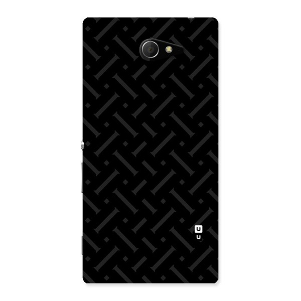 Classic Pipes Pattern Back Case for Sony Xperia M2