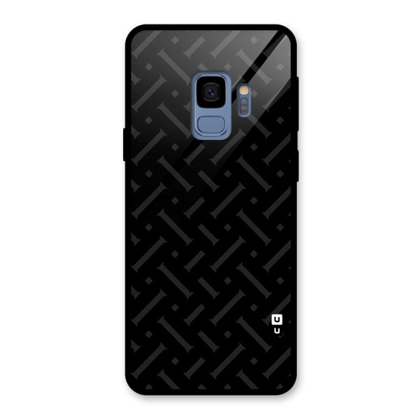 Classic Pipes Pattern Glass Back Case for Galaxy S9