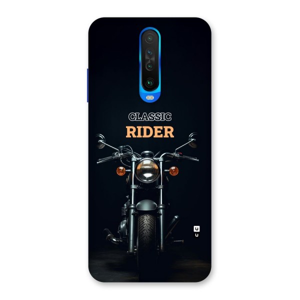 Classic RIder Back Case for Poco X2