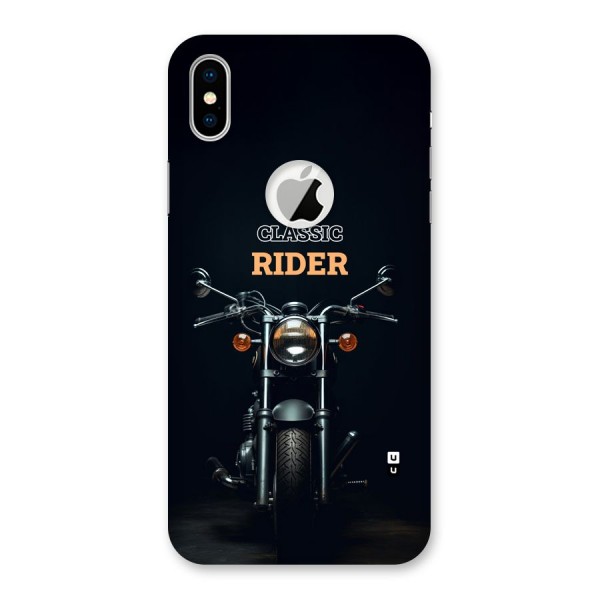 Classic RIder Back Case for iPhone XS Logo Cut