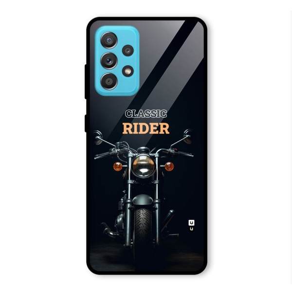 Classic RIder Glass Back Case for Galaxy A52s 5G