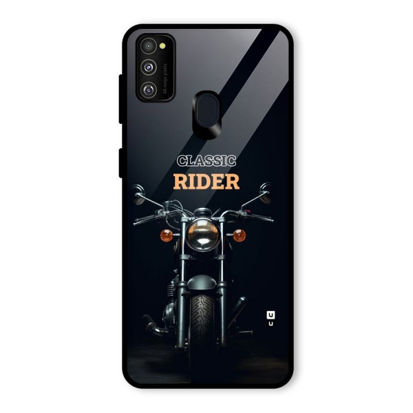 Classic RIder Glass Back Case for Galaxy M30s