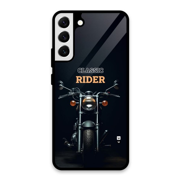 Classic RIder Glass Back Case for Galaxy S22 Plus 5G