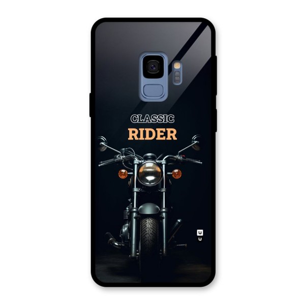 Classic RIder Glass Back Case for Galaxy S9