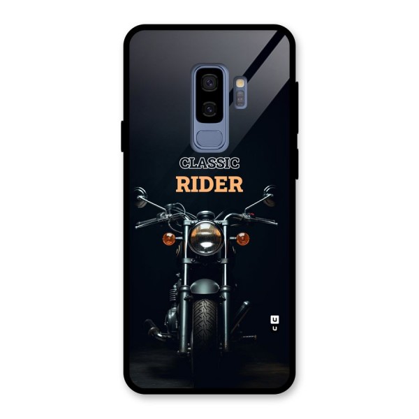 Classic RIder Glass Back Case for Galaxy S9 Plus