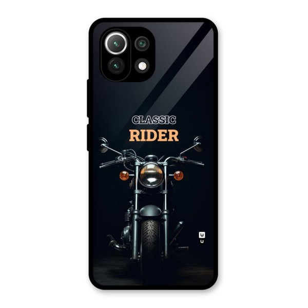 Classic RIder Glass Back Case for Mi 11 Lite