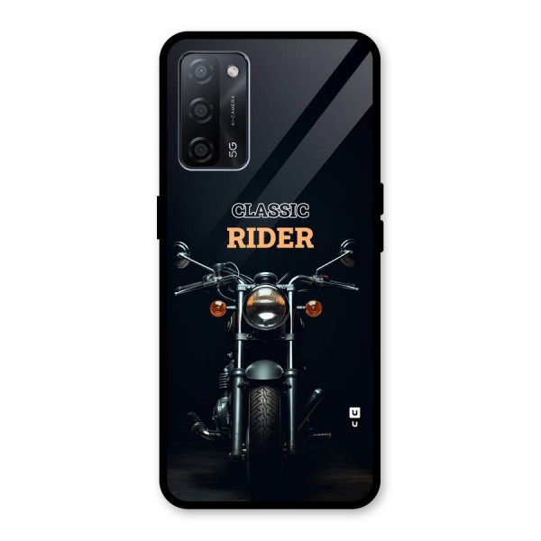 Classic RIder Glass Back Case for Oppo A53s 5G