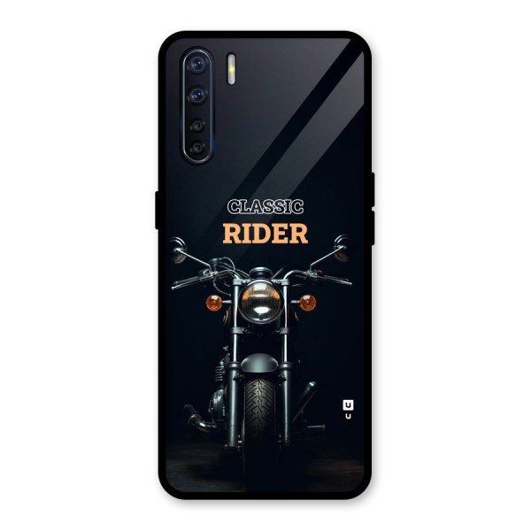 Classic RIder Glass Back Case for Oppo F15