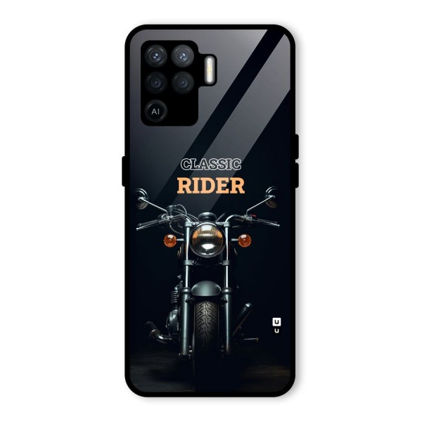 Classic RIder Glass Back Case for Oppo F19 Pro