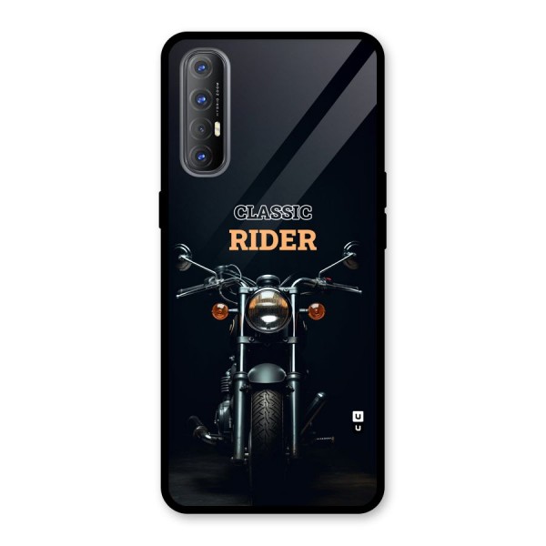 Classic RIder Glass Back Case for Oppo Reno3 Pro