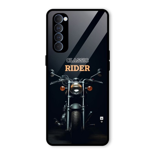 Classic RIder Glass Back Case for Oppo Reno4 Pro