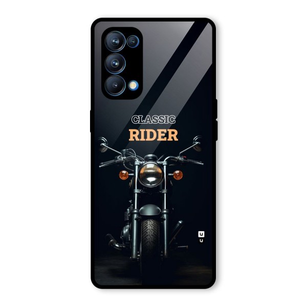 Classic RIder Glass Back Case for Oppo Reno5 Pro 5G