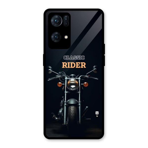 Classic RIder Glass Back Case for Oppo Reno7 Pro 5G