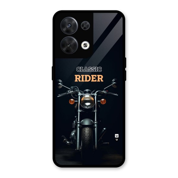 Classic RIder Glass Back Case for Oppo Reno8 5G