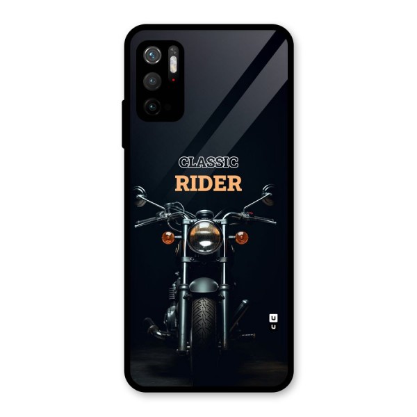 Classic RIder Glass Back Case for Poco M3 Pro 5G