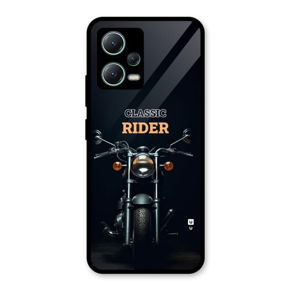 Classic RIder Glass Back Case for Poco X5