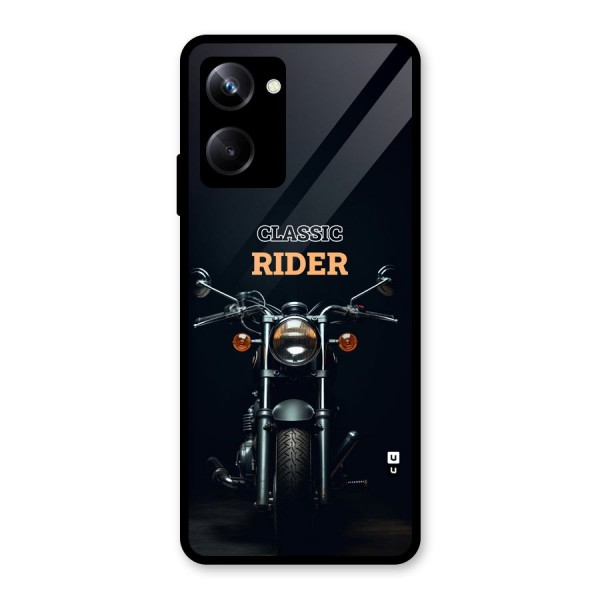 Classic RIder Glass Back Case for Realme 10 Pro