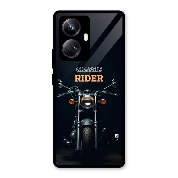 Classic RIder Glass Back Case for Realme 10 Pro Plus