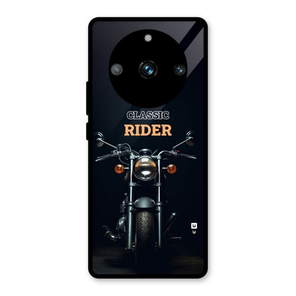 Classic RIder Glass Back Case for Realme 11 Pro