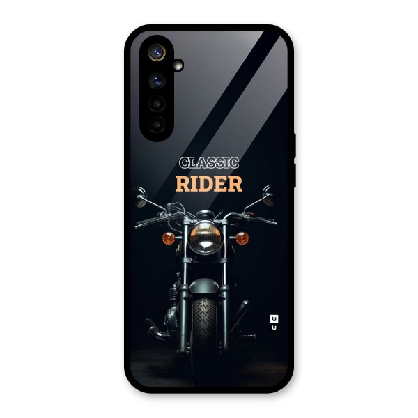 Classic RIder Glass Back Case for Realme 6i