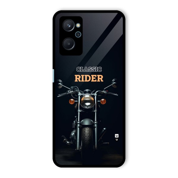 Classic RIder Glass Back Case for Realme 9i