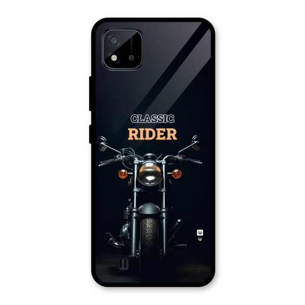 Classic RIder Glass Back Case for Realme C11 2021