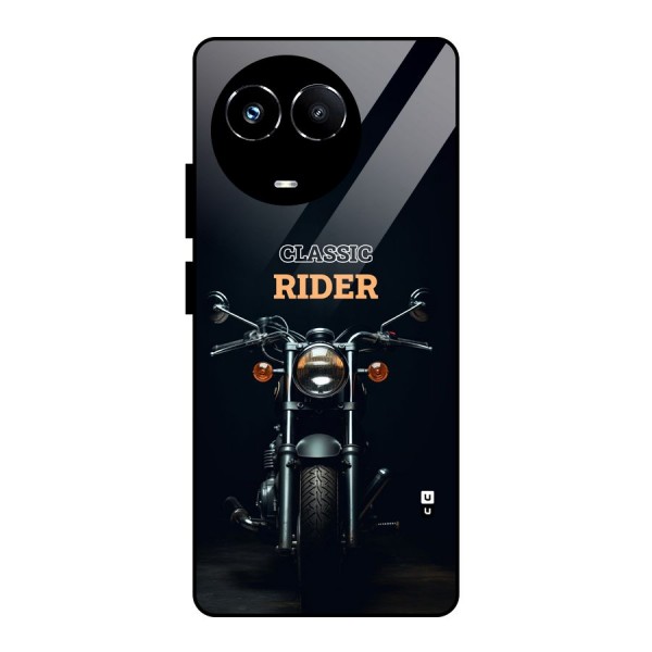 Classic RIder Glass Back Case for Realme Narzo 60X