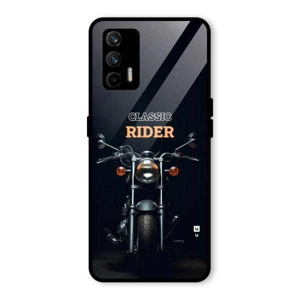 Classic RIder Glass Back Case for Realme X7 Max