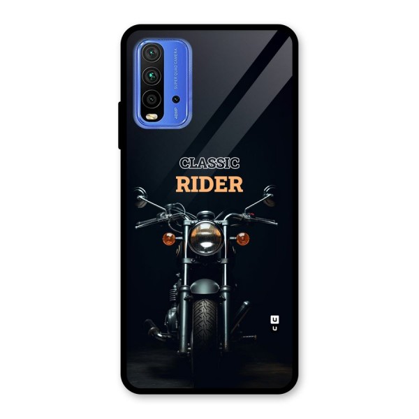 Classic RIder Glass Back Case for Redmi 9 Power