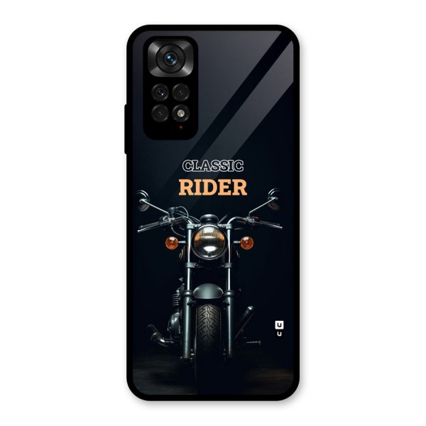 Classic RIder Glass Back Case for Redmi Note 11