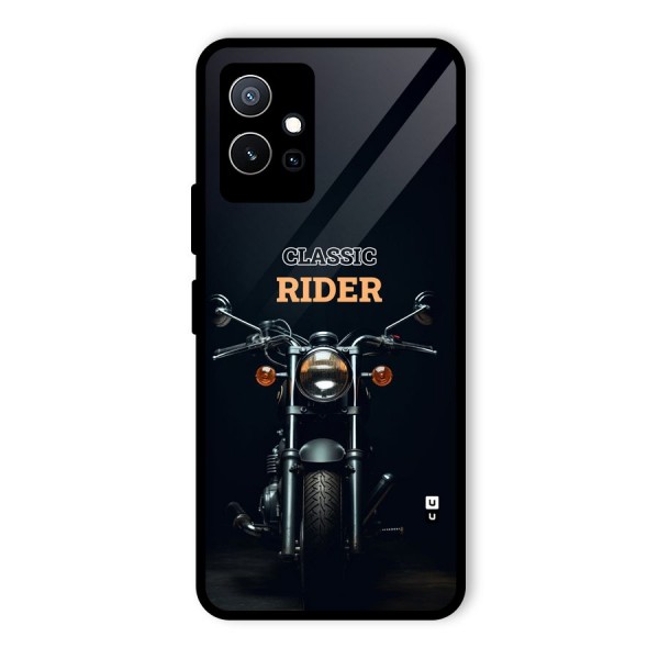 Classic RIder Glass Back Case for Vivo T1 5G