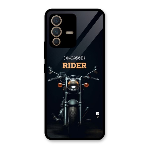 Classic RIder Glass Back Case for Vivo V23 5G