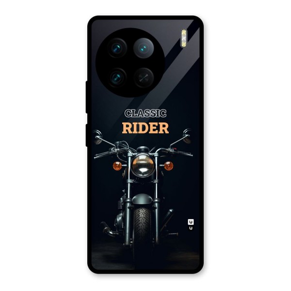 Classic RIder Glass Back Case for Vivo X90 Pro