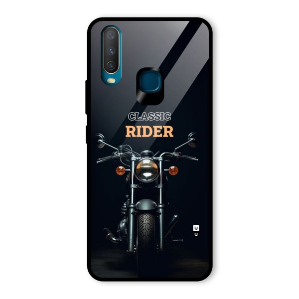 Classic RIder Glass Back Case for Vivo Y17