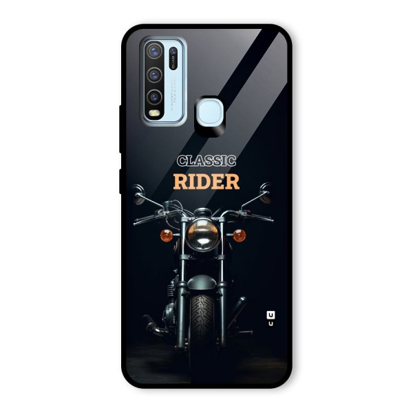 Classic RIder Glass Back Case for Vivo Y50