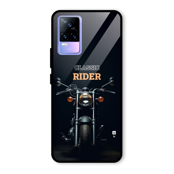 Classic RIder Glass Back Case for Vivo Y73