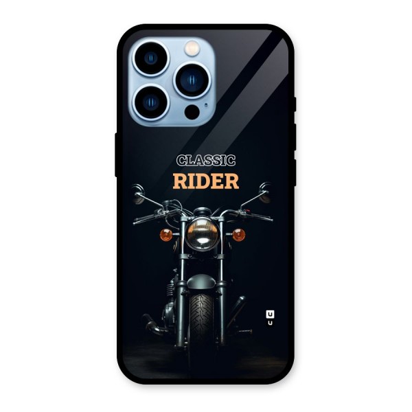 Classic RIder Glass Back Case for iPhone 13 Pro