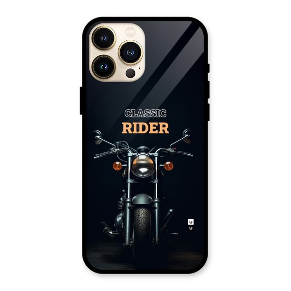 Classic RIder Glass Back Case for iPhone 13 Pro Max