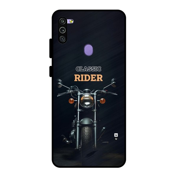 Classic RIder Metal Back Case for Galaxy M11