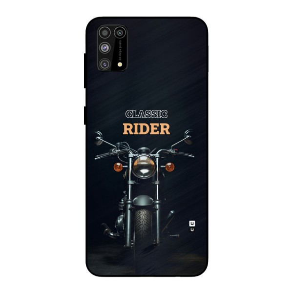 Classic RIder Metal Back Case for Galaxy M31