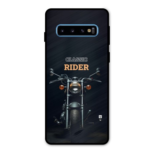 Classic RIder Metal Back Case for Galaxy S10