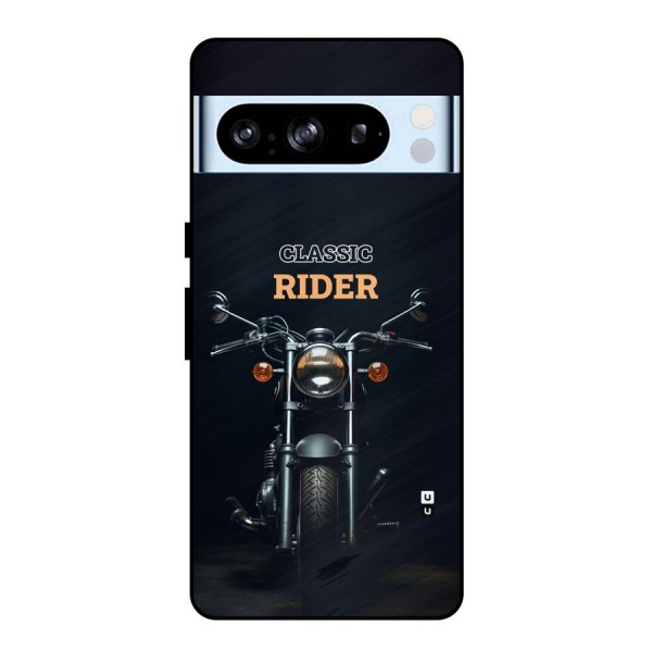 Classic RIder Metal Back Case for Google Pixel 8 Pro