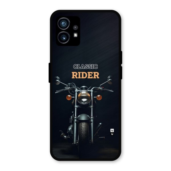 Classic RIder Metal Back Case for Nothing Phone 1