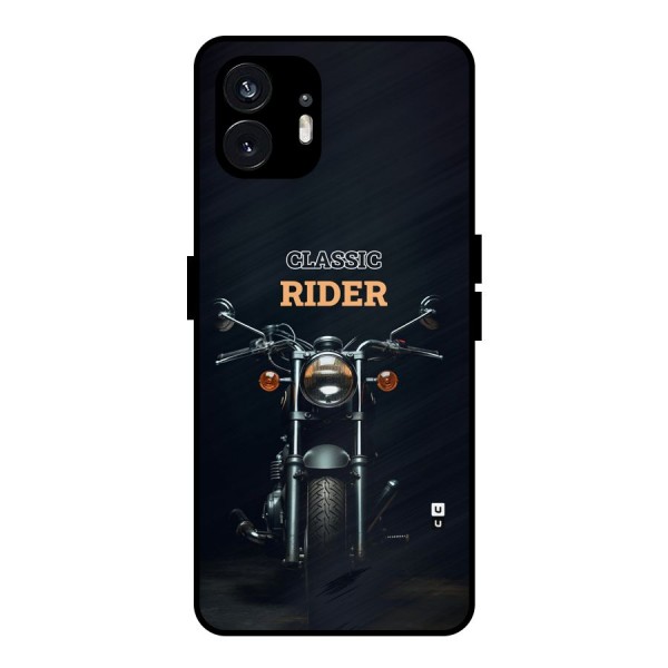 Classic RIder Metal Back Case for Nothing Phone 2