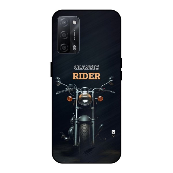 Classic RIder Metal Back Case for Oppo A53s 5G