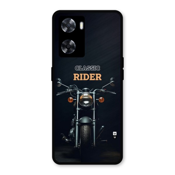 Classic RIder Metal Back Case for Oppo A57 2022