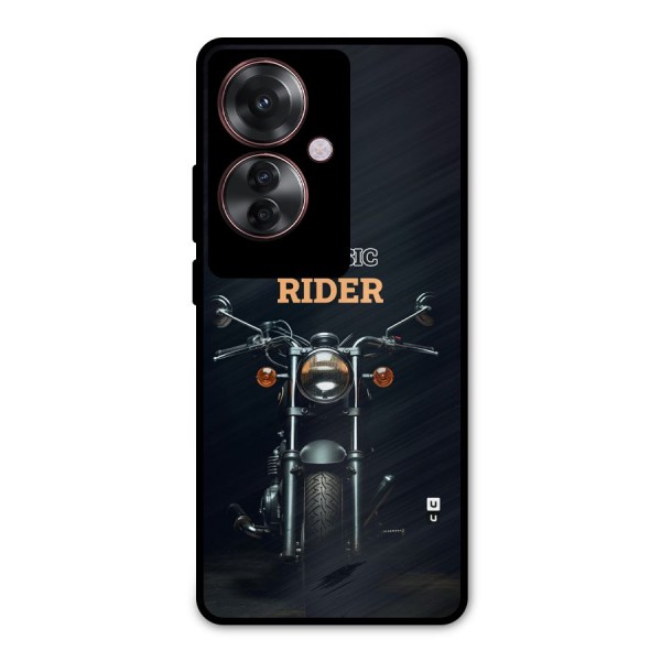 Classic RIder Metal Back Case for Oppo F25 Pro